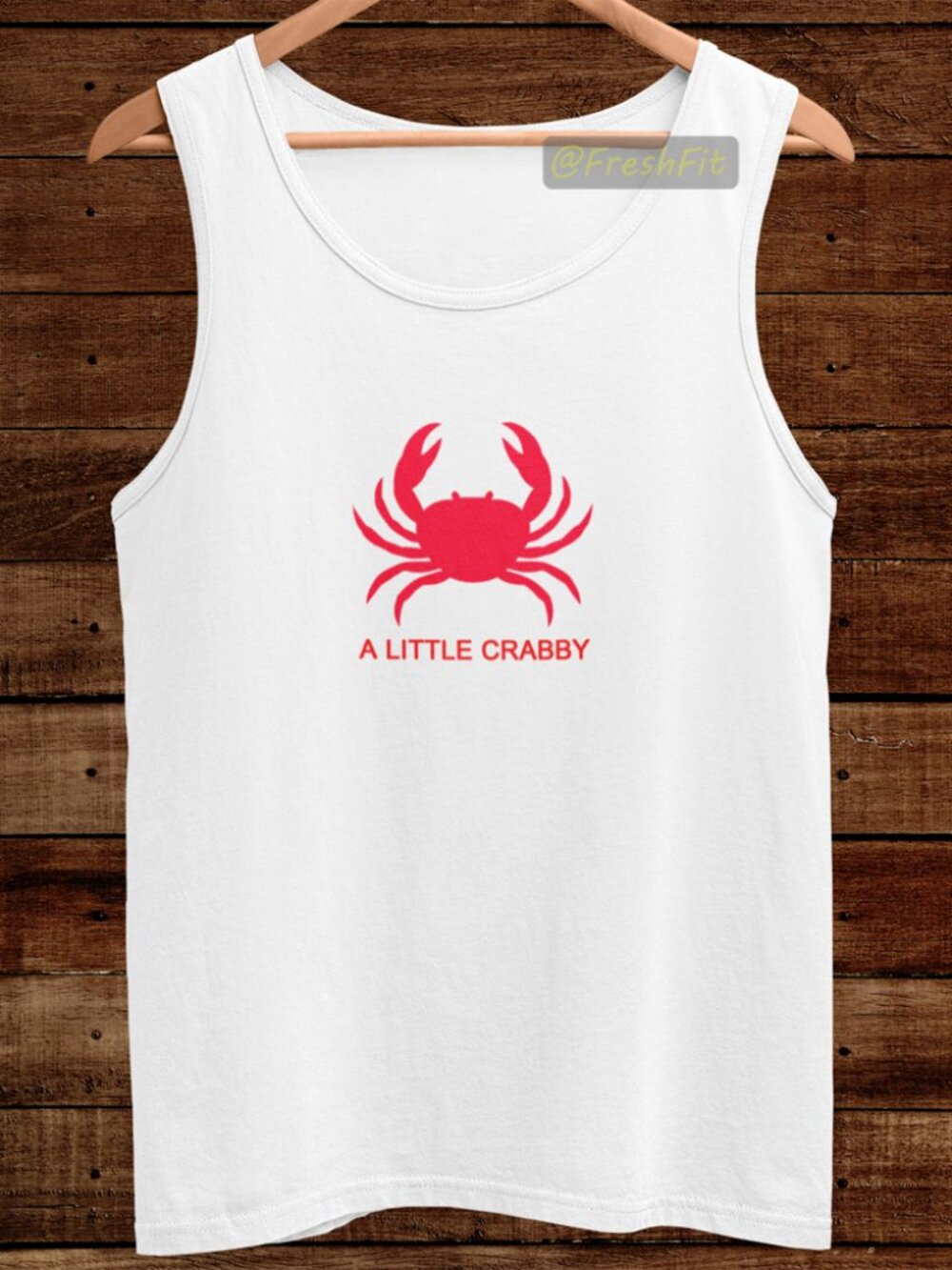 🆕A Little Crabby White Tank Top